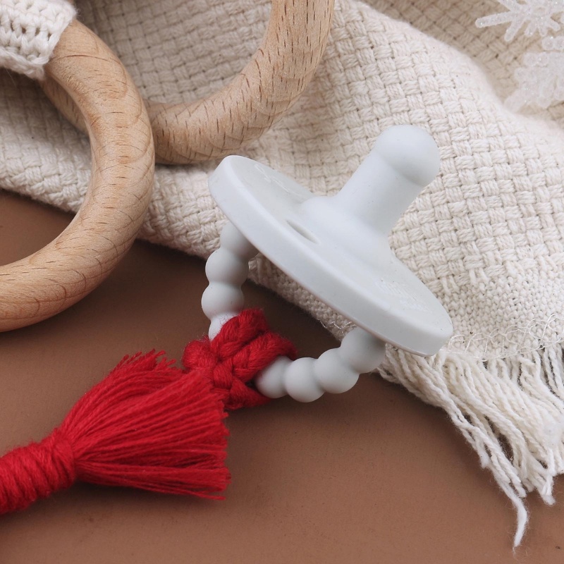 Đồ Chơi Vòng Gỗ Treo Xe Đẩy Em Bé Phong Cách Boho