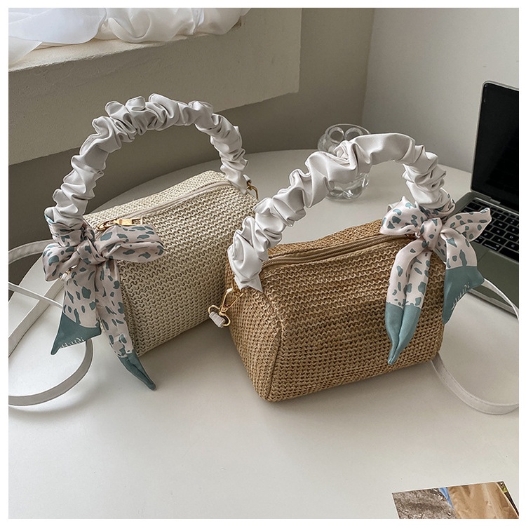 Túi xách nữ JASMIN NOIR đan cói đơn giản thời trang