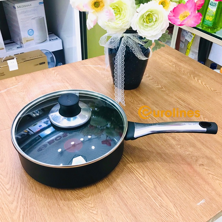 Chảo Tefal G26932 Excellence Schmorpfanne 24cm [Nhập Đức - Kèm nắp kính]