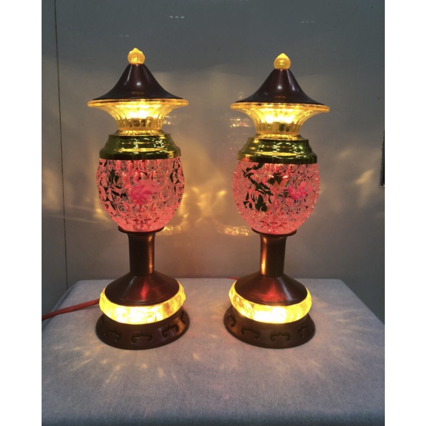 Bộ 2 Cái Đèn Led Đổi Màu Trang Trí Bàn Thờ 6121