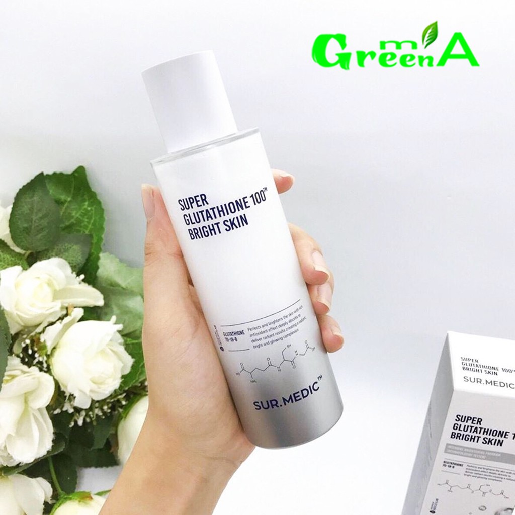 Toner Sur Medic Nước Hoa Hồng Dưỡng Trắng Da Sur.Medic+ Super Glutathione 100 Bright Skin 145ml [NHẬP KHẨU CHÍNH HÃNG] | BigBuy360 - bigbuy360.vn