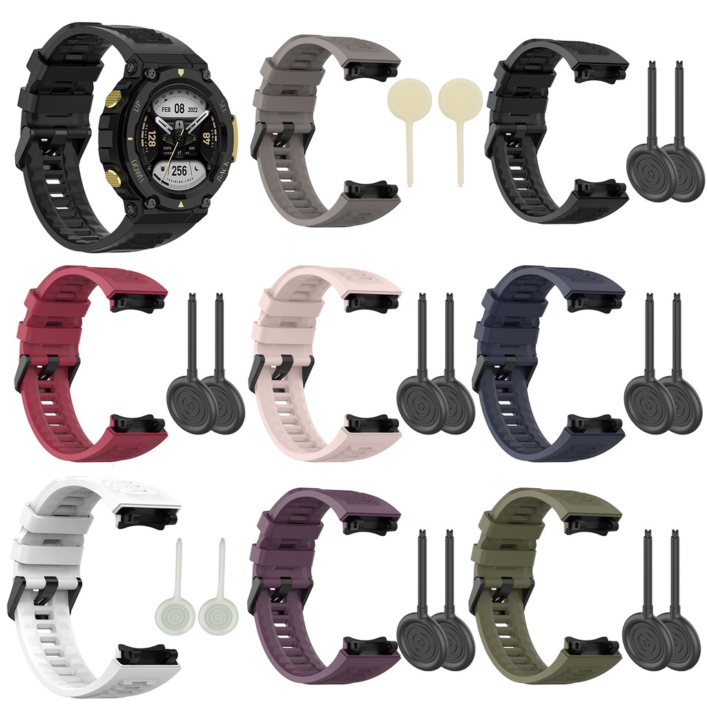 Dây Đeo Thay Thế Chất Liệu Silicon Màu Trơn Thời Trang Cho Huami Amazfit 2