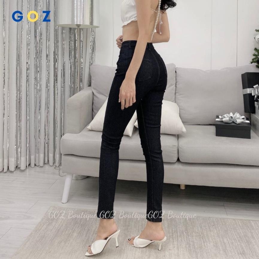 Quần jean nữ lưng cao bigsize 50-105kg G-JEANS co giãn có túi, quần bò cạp cao jeans size đại trơn dài basic
