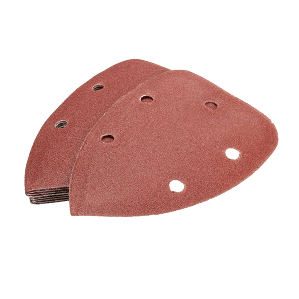 Set 30 giấy nhám hình tam giác 5 lỗ 140mm 60-120 Grit