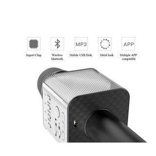 MicGeek Q9 - Micro hát Karaoke kèm loa bluetooth cho điện thoại, máy tính bảng