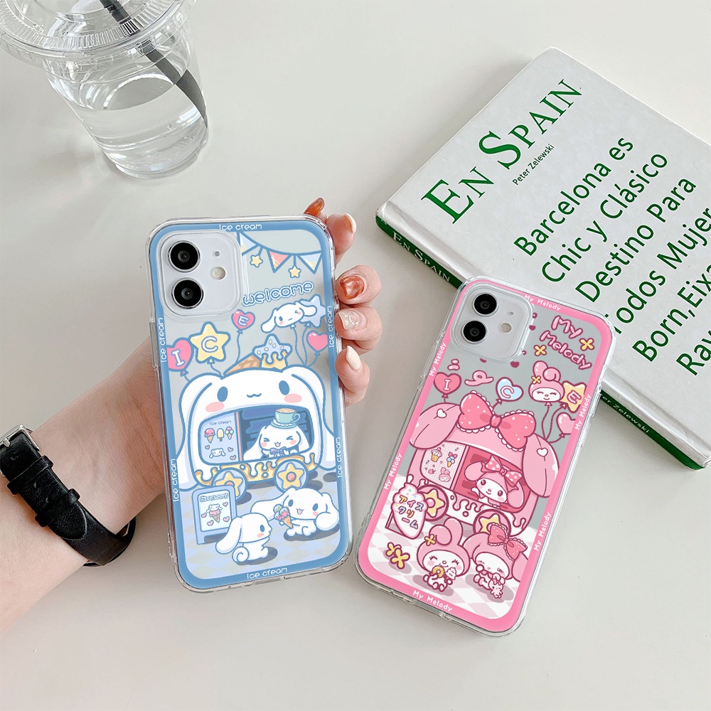 Ốp Điện Thoại Hình Cinnamoroll My Melody Cho Iphone 11 Pro Max 12 Pro Max 13 Pro Max Mini 6 7 8 6 7plus Se 2020 X Xs Xr 5 4