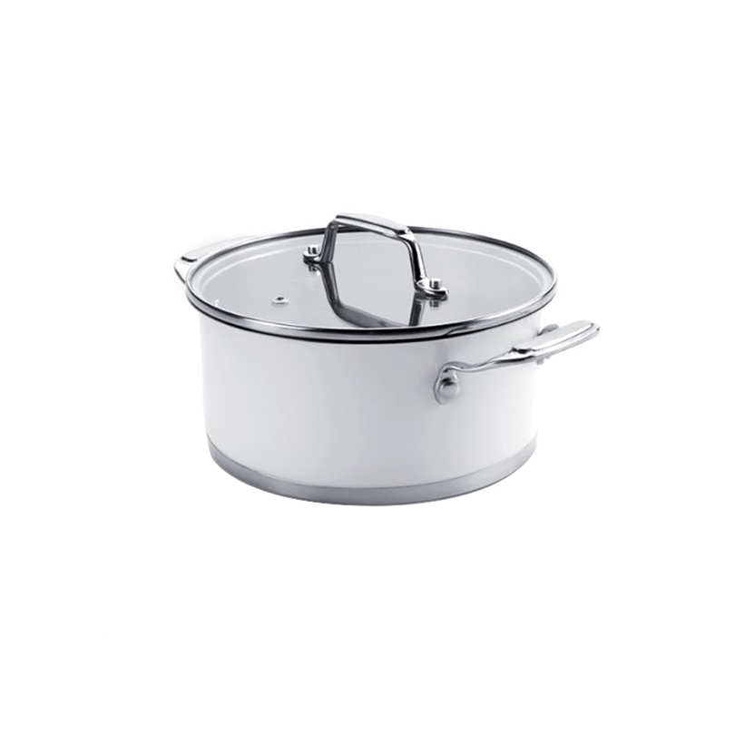 Nồi Lacor màu trắng 24cm, 4.20 L 43024