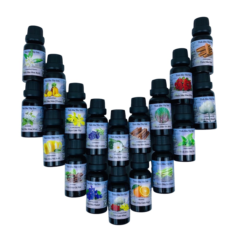 Lọ 100ML Tinh Dầu Nguyên Chất Hương Thơm Hoa Quả Tươi Mát Khử Khuẩn, Sạch Nhà _ BẠC HÀ CÀ PHÊ HOA BƯỞI HOA SEN VIOLE