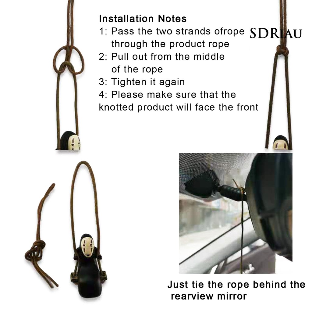 Phụ Kiện Treo Trang Trí Xe Hơi Hình Vô Diện Độc Đáo