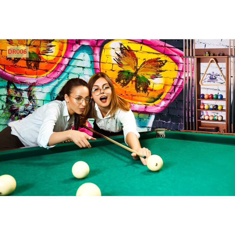 Tranh Club bida vải lụa 3D dán tường cao cấp giá cả phải chăng, chất lượng không cần nghĩ