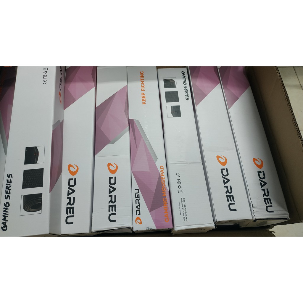 Tấm lót chuột Gaming Dareu ESP100 Pink -Bọc viền - New - Full Box 350x300x5mm