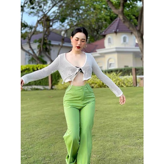 Áo khoác len nữ mỏng croptop tay dài chất đẹp hàng quảng châu 2022,áo khoác đi biển cực xinh