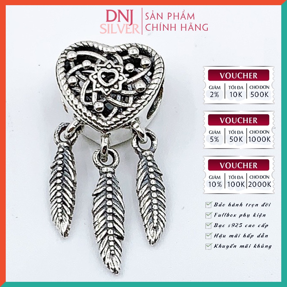 Vòng tay bạc 925 cao cấp - Vòng tay charm bạc tông màu xanh dương Ocean Love, mang chủ đề biển cả - DNB034