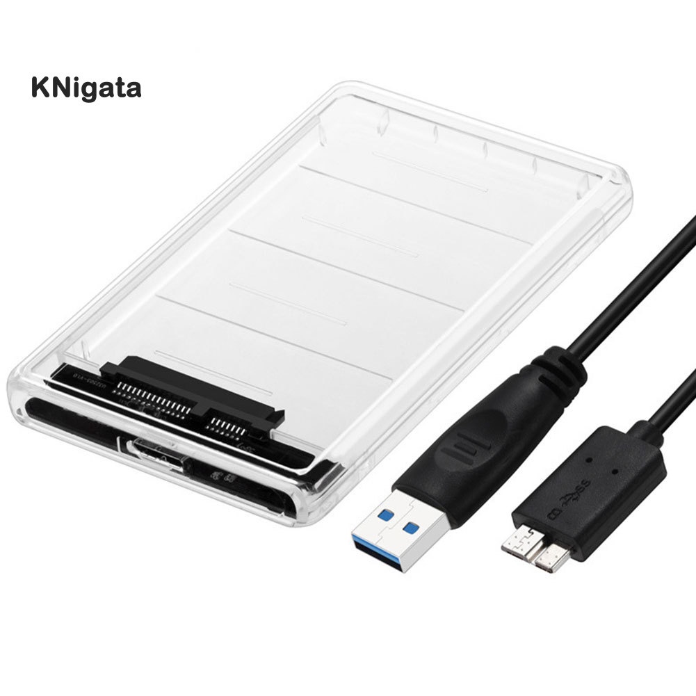 Hộp Đựng Ổ Cứng Trong Suốt 2.5 Inch Sata Sang Usb3.0 | BigBuy360 - bigbuy360.vn