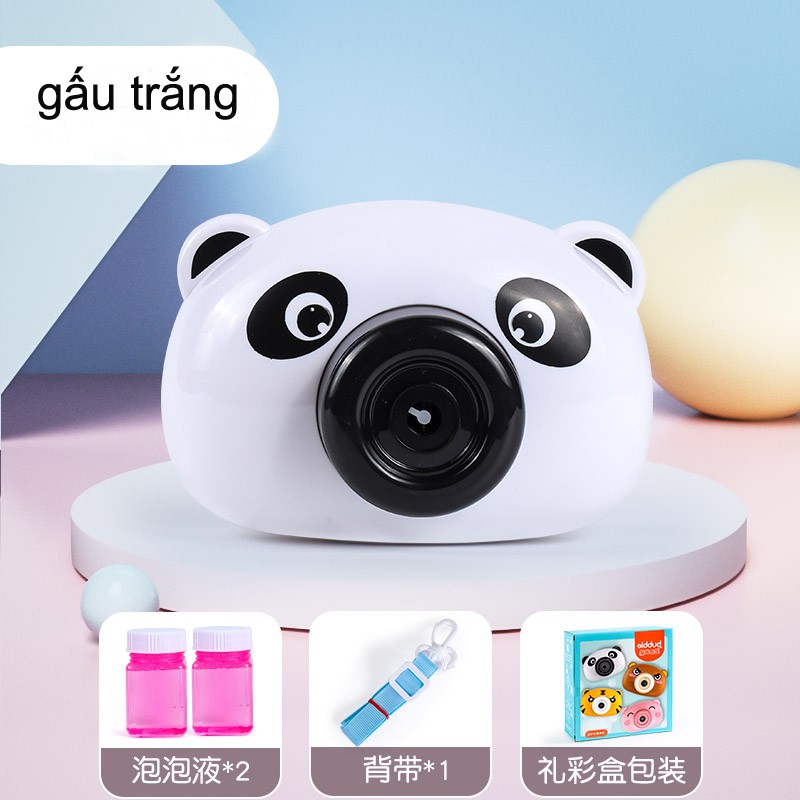 Máy Ảnh Thổi Bong Bóng Đồ Chơi Mô Hình Hoạt Hình Hộp Đựng Chắc Chắn