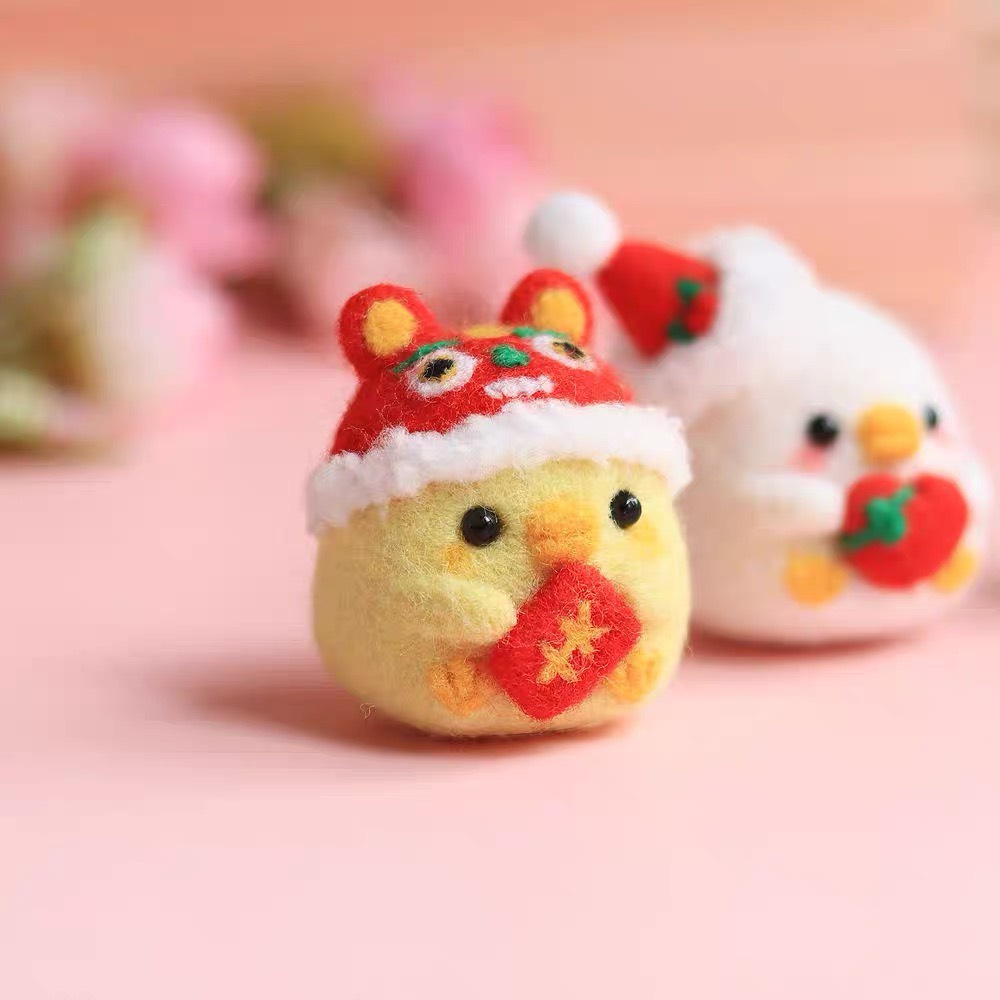 Len Chọc Handmade, Bộ Kit Len Chọc Phi Đội Gà Con