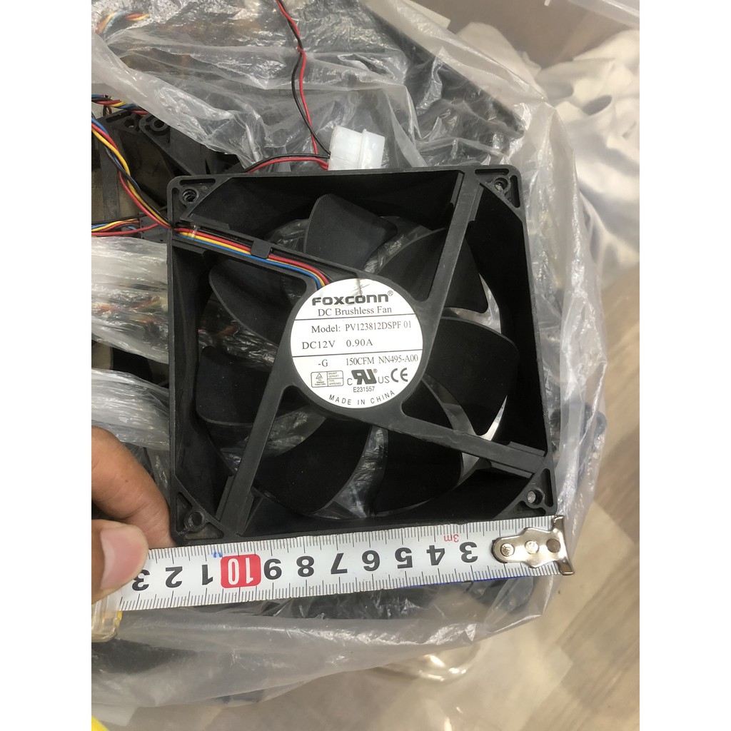 fan case, quạt gió cho case, fan 8cm, 9cm, 12cm fan bi hiệu foxcon, fan trâu