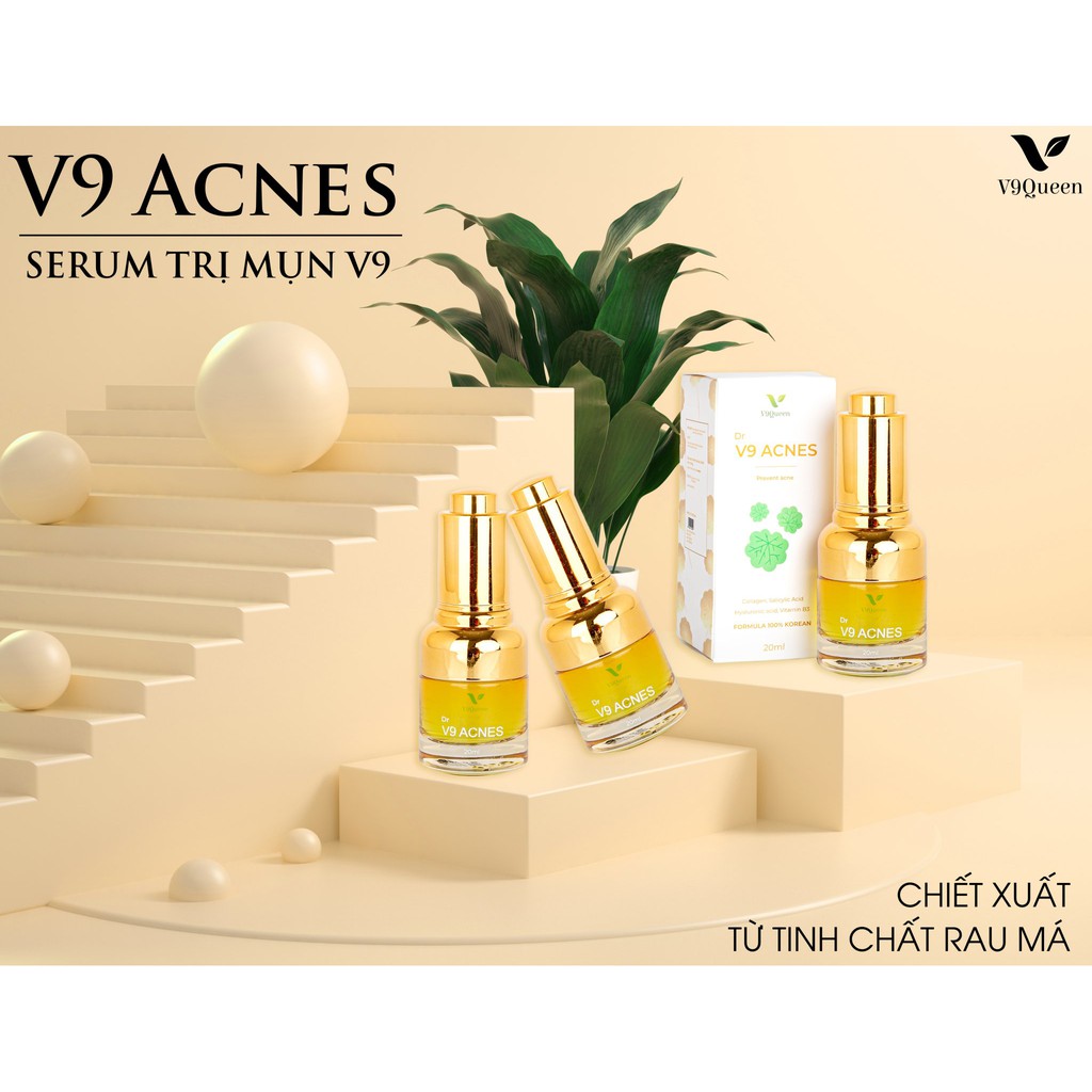 Serum Xóa Mụn, Dưỡng Trắng Da, Mờ Thâm Nám V9QUEEN