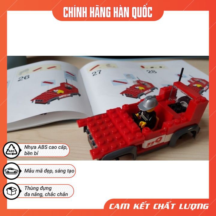 Xe Cứu Hỏa Đồ Chơi Cho Bé 8 Tuổi - Đồ Chơi Lego Lắp Ráp Xe Còi Hú Oxford ST33329 gồm 131 Mảnh - Nhựa ABS An Toàn