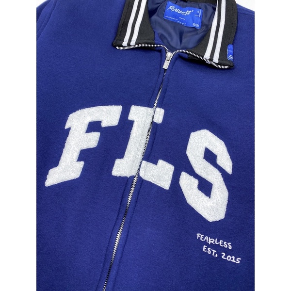 Áo khoác FEARLESS Fullzip Baseball Jacket xanh đen