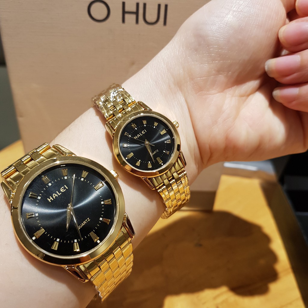 Đồng hồ đôi nam nữ HALEI cao cấp chống nước chống xước