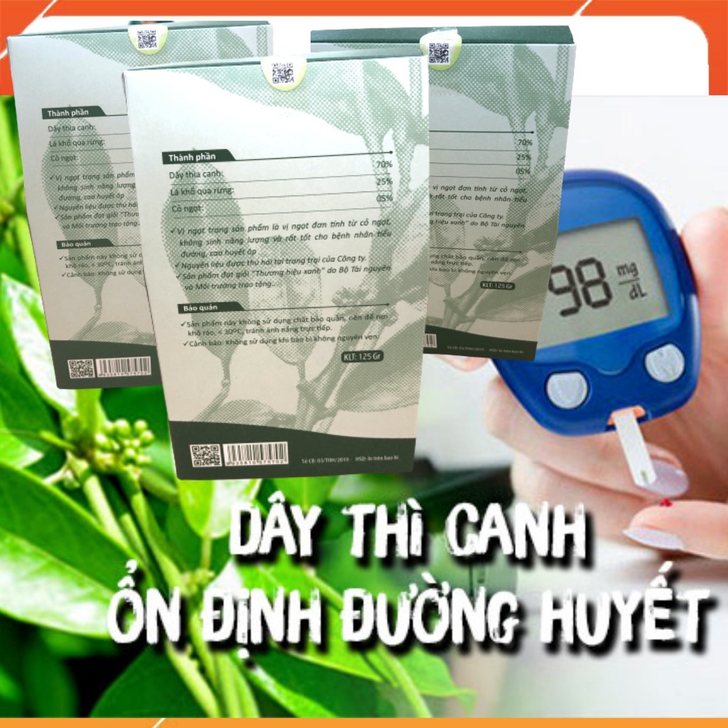 [HÀNG CAO CẤP] Trà Thìa Canh ✅  Thái Hưng Trà Tiểu Đường Khắc Tinh Tiểu Đường 25 Túi Lọc 125g