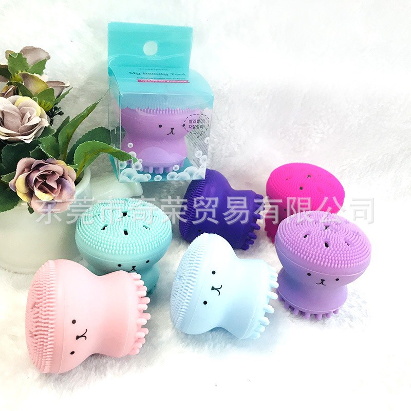 Cọ rửa mặt hình bạch tuộc giúp massage da mặt, tẩy tế bào chết hàng nội địa trung | BigBuy360 - bigbuy360.vn