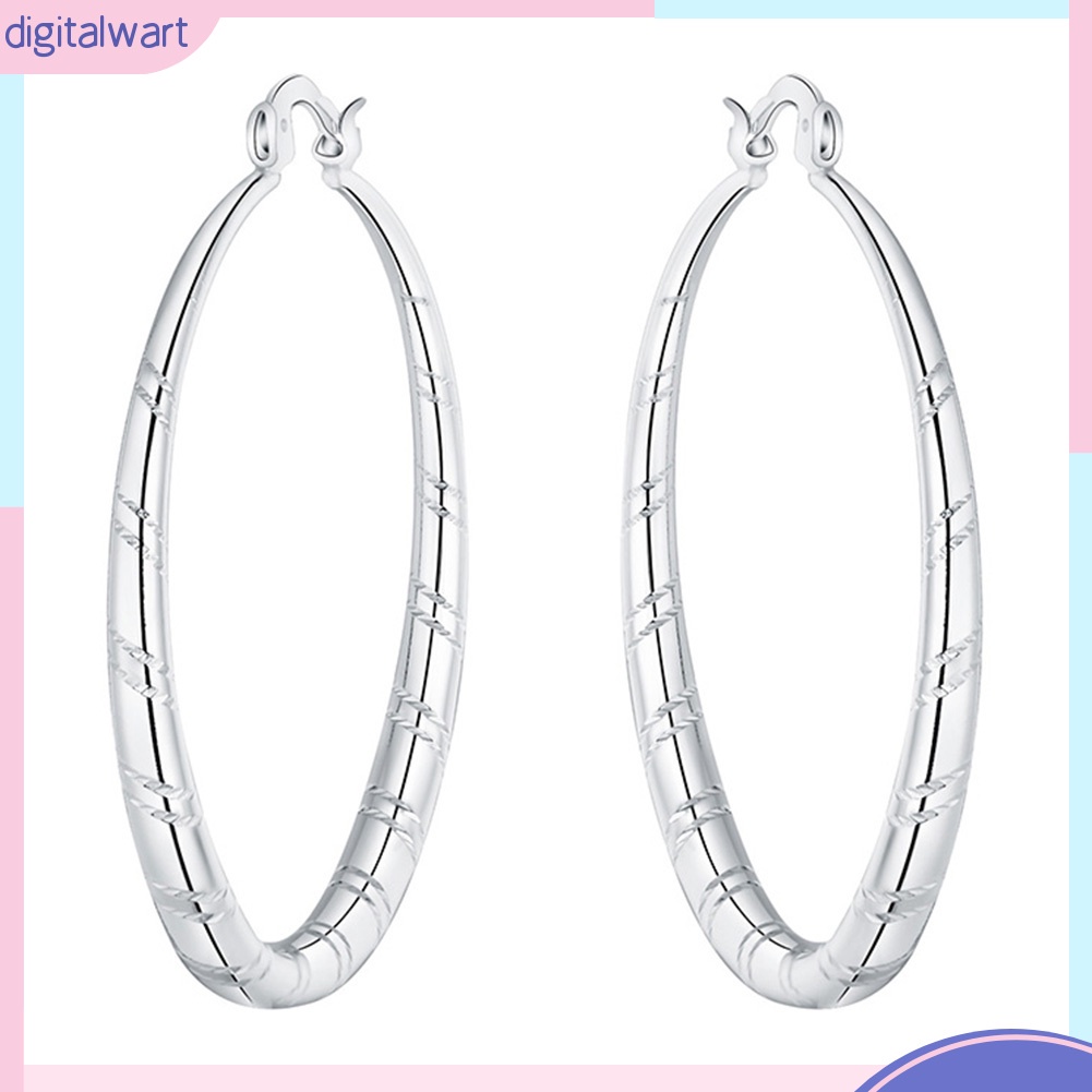 Đôi Khuyên Tai Hình Tròn Lớn Thời Trang Dành Cho Nữ