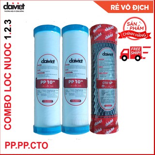 COMBO LÕI LỌC NƯỚC 1 2 3 Đại Việt - CHÍNH HÃNG