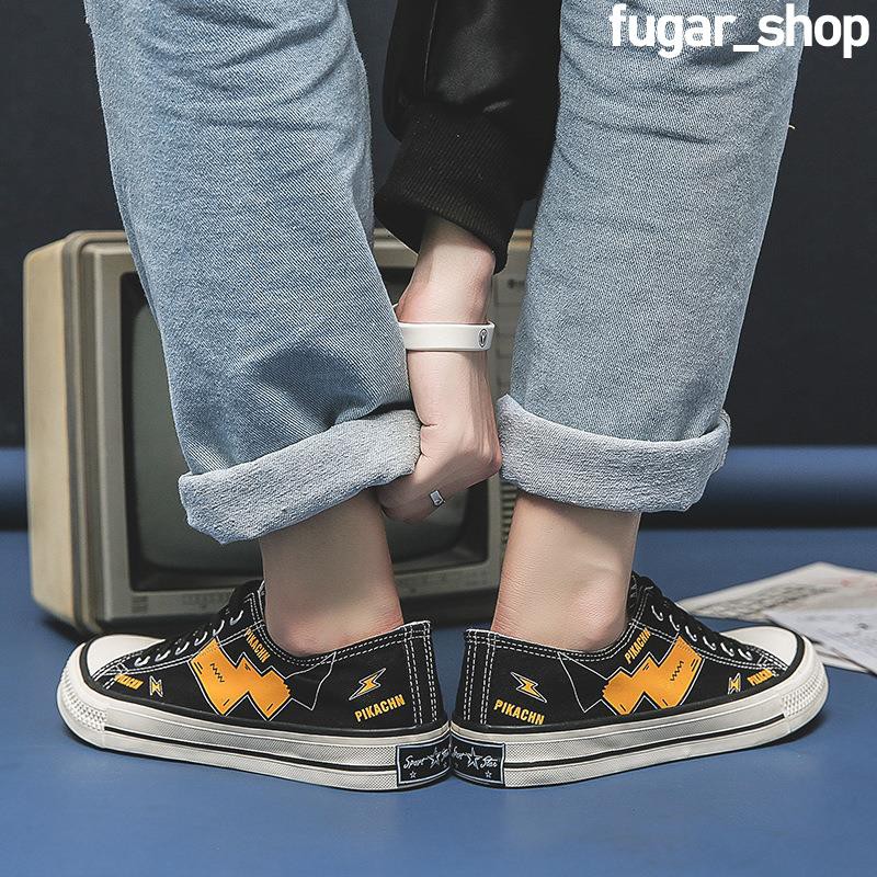 Plus Giày Thể Thao Họa Tiết Hoạt Hình Thời Trang Xuân Hè Cho Nam Size 35-44