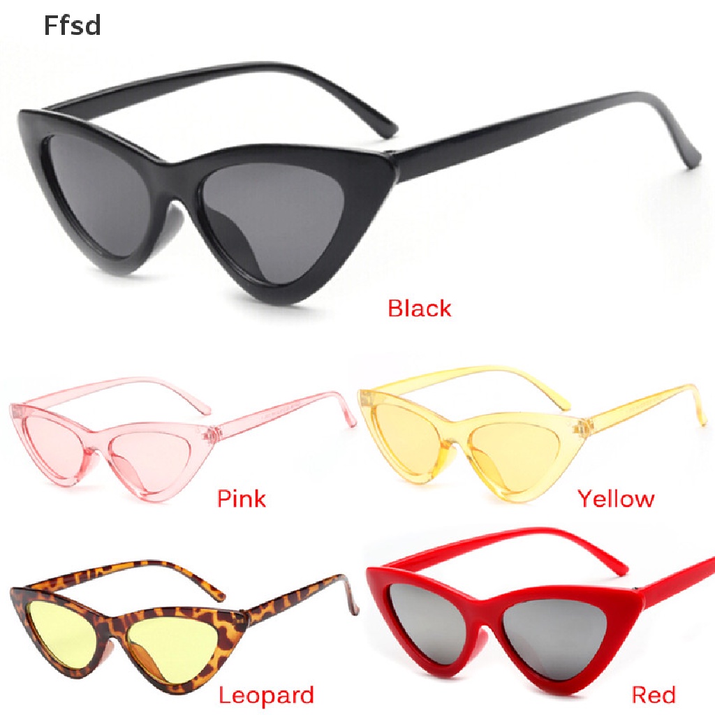 {Ffsd} Kính Râm Mắt Mèo Tam Giác Dễ Thương Gợi Cảm Cổ Điển Cho Nữ * Bán Chạy