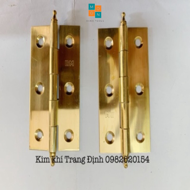 Bản lề lá bằng đồng cho tủ cửa gỗ nhiều kích thước