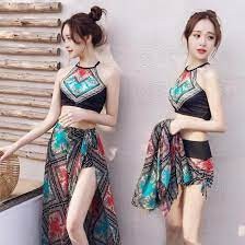 Bộ Đồ Đi Biển Kèm Khăn Siêu Hot-[Mẫu Mới Nhất 2019]