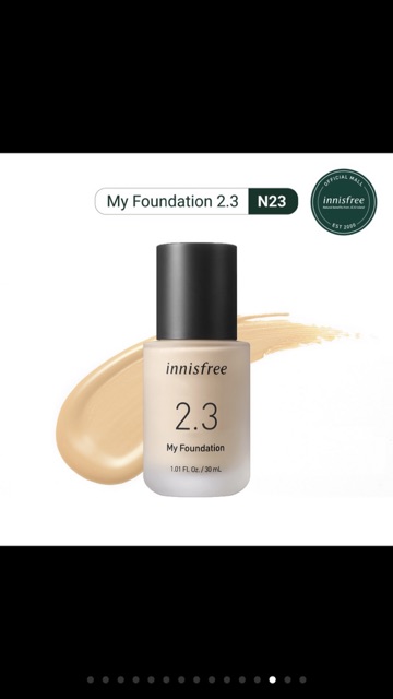 (Phiên Bản Mới) Kem Nền Trang Điểm Innisfree My Foundation 2.3 (30ml)