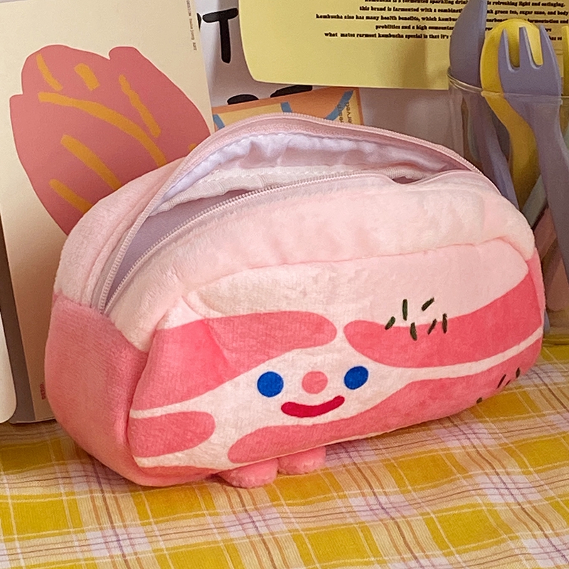 Túi đựng bút/mỹ phẩm trang điểm đa năng hình mặt cười xinh xắn | BigBuy360 - bigbuy360.vn