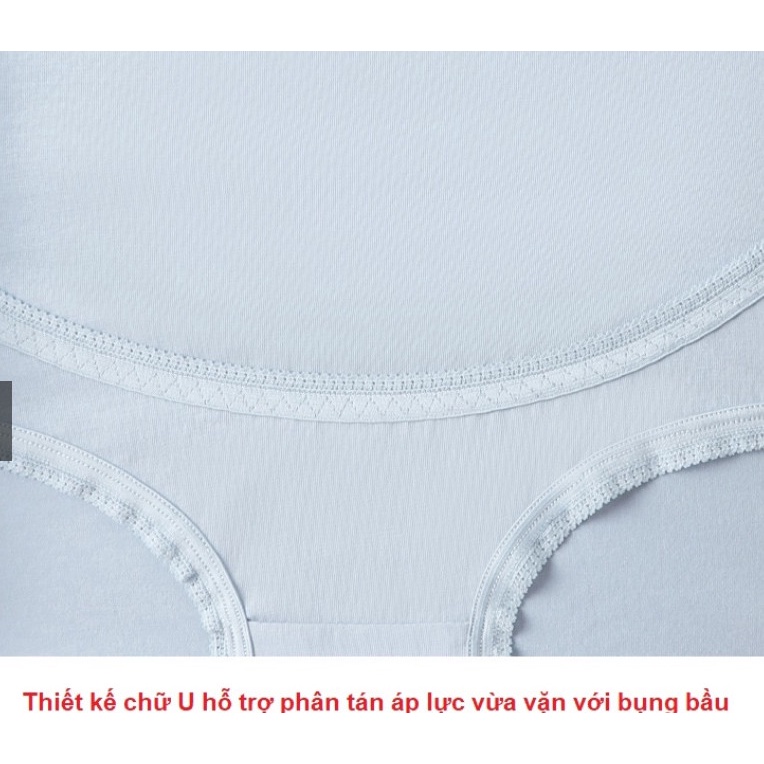 Quần lót bầu cạp cao nâng đỡ bụng bầu,đáy quần kháng khuẩn. quần lót QL29021 đơn giản dễ mặc hàng đẹp