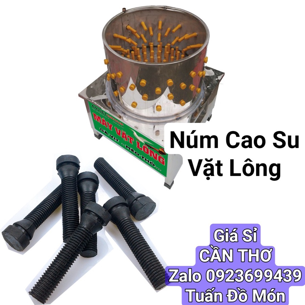 Núm cao su vặt lông gà vịt thỏ mèo dùng cho máy vặt lông phụ tùng linh kiện chính hãng