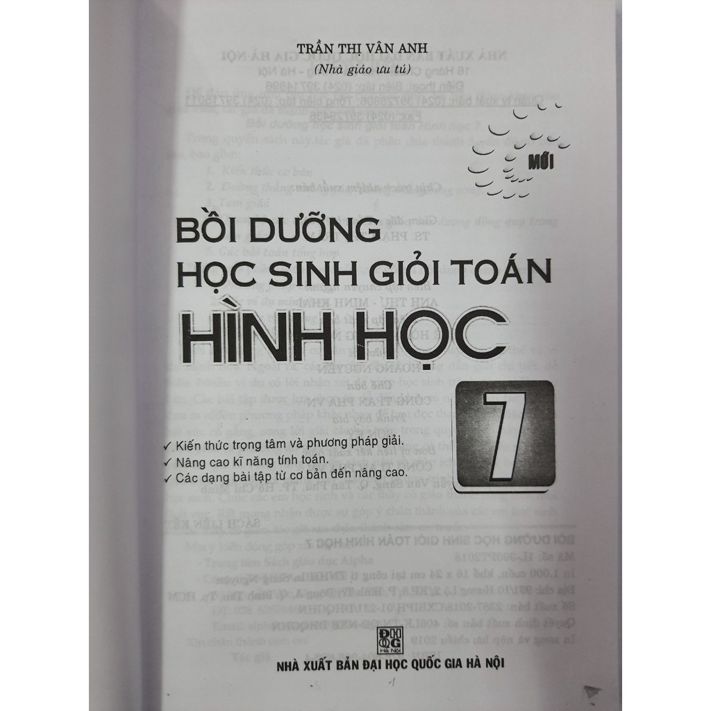 Sách - Bồi dưỡng học sinh giỏi Toán Hình học 7