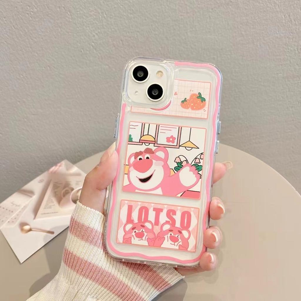 Ốp Điện Thoại Trong Suốt Hình hello kitty Gấu Cho iphone 14 Pro Max Plus 13 11 12 7Plus X XR XS Max 7 8 SE 2020