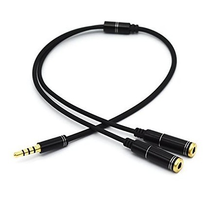 Dây chia jack loa chuẩn 3.5 từ 1 ra 2 - Dây chia loa 1 ra 2 - Chia audio 1 ra 2