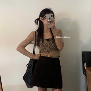 ÁO CARDIGAN REN MỎNG CO GIÃN