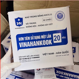 [Bán lẻ 10 chiếc] Bơm tiêm 1 lần Vinahankook 1,3,5,10,20ml