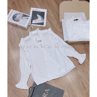 [MÃ FTHURM GIẢM 15K đơn 50K] ÁO SƠMI CỔ BÈO TAY CHUN