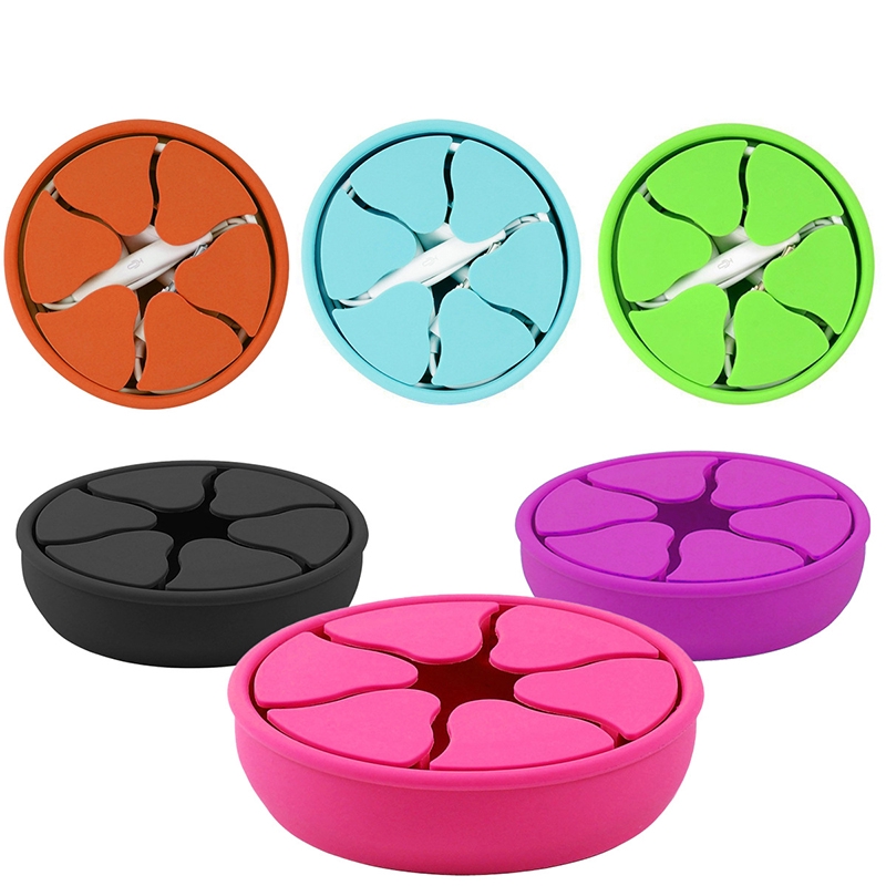 Cuộn silicone quấn dây cáp/tai nghe tiện dụng