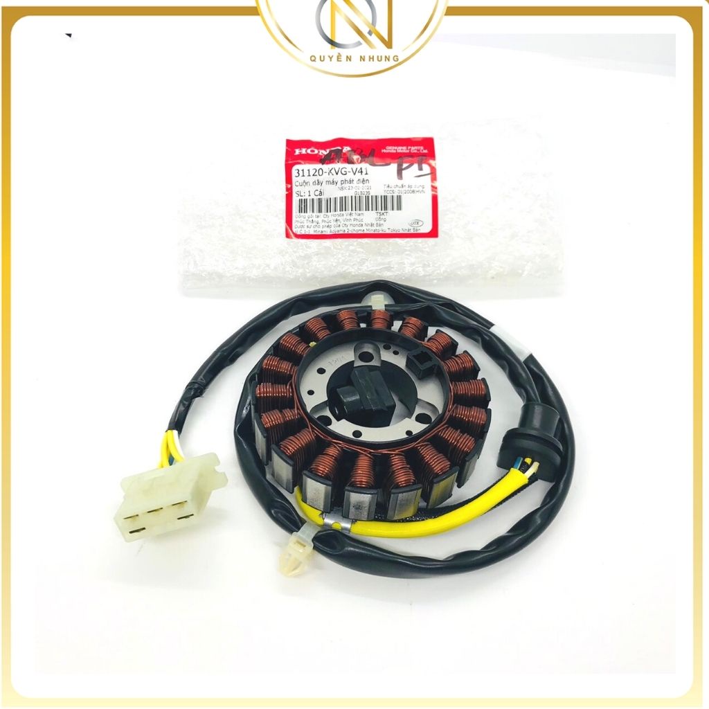 Cuộn dây máy phát điện | Cuộn điện dế xe  AirBlade FI, béo, cũ,..., Lead 110 zin chính hãng HONDA - QN SHOP