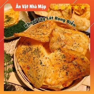 200g Snack Khoai Tây Lát Lắc Rong Biển giòn, mỏng, ngon, đậm vị
