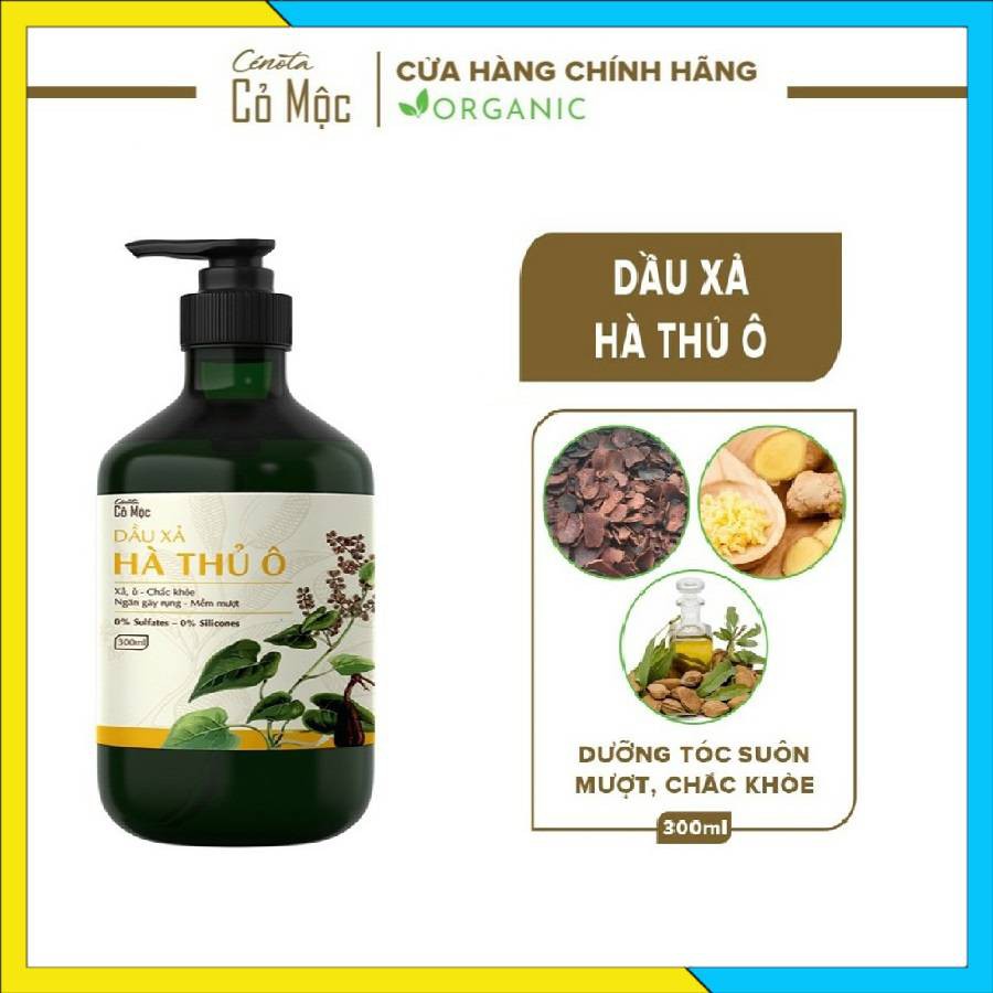 Dầu xả hà thủ ô Cenota 300ml cho mái tóc suôn mượt, chắc khỏe, giảm gãy rụng - Mã DR39