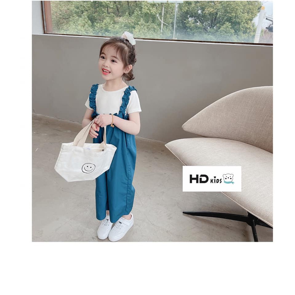 set áo kèm yếm quần cách điệu bé gái