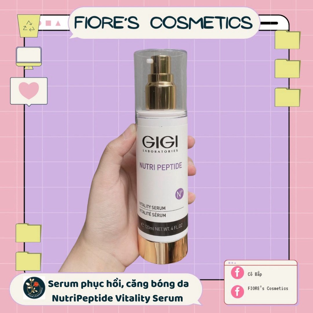 Serum phục hồi căng bóng da Gigi Nutri Peptide Vitality Serum