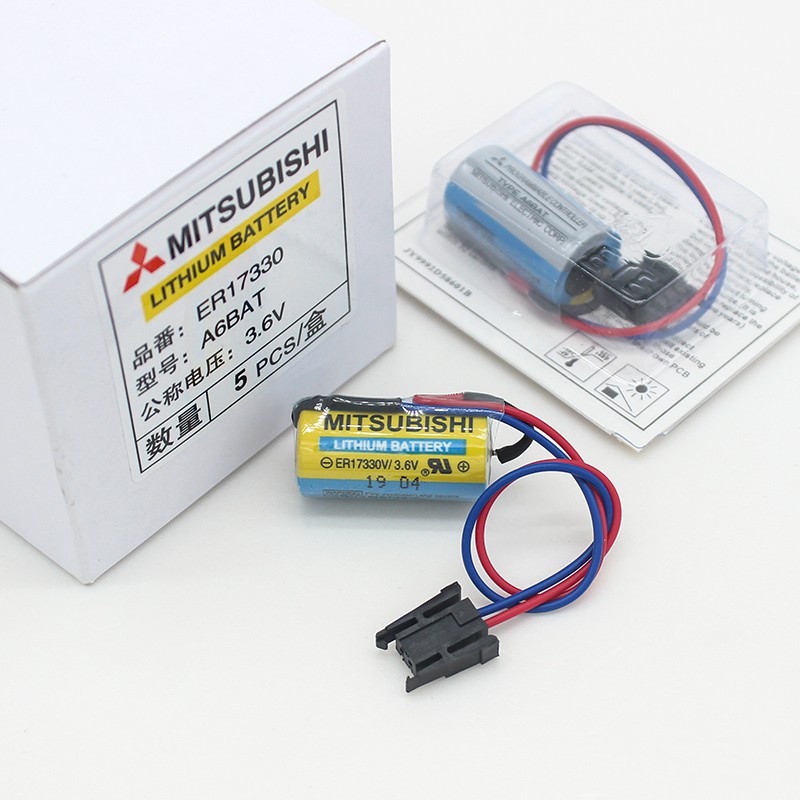 Pin nuôi nguồn PLC Lithium Q6BAT ER17330 Mitsubishi 3,6V